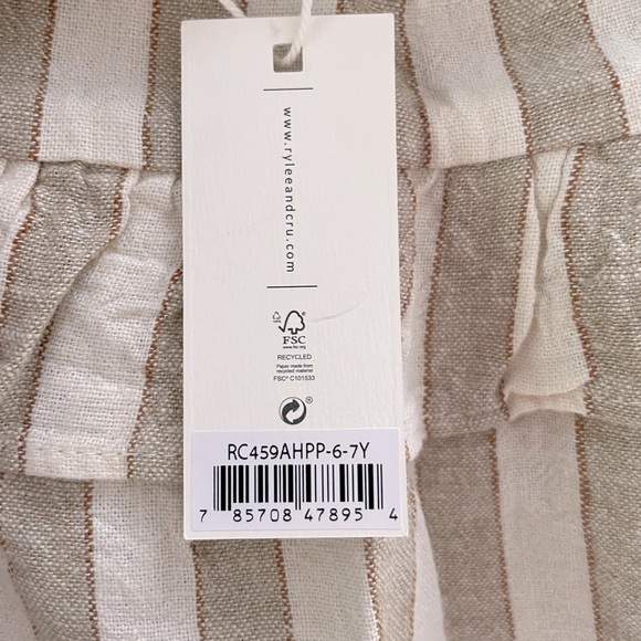 Rylee + Cru Ruffled Midi Skirt - Autumn Stripe - Picture 5 of 5